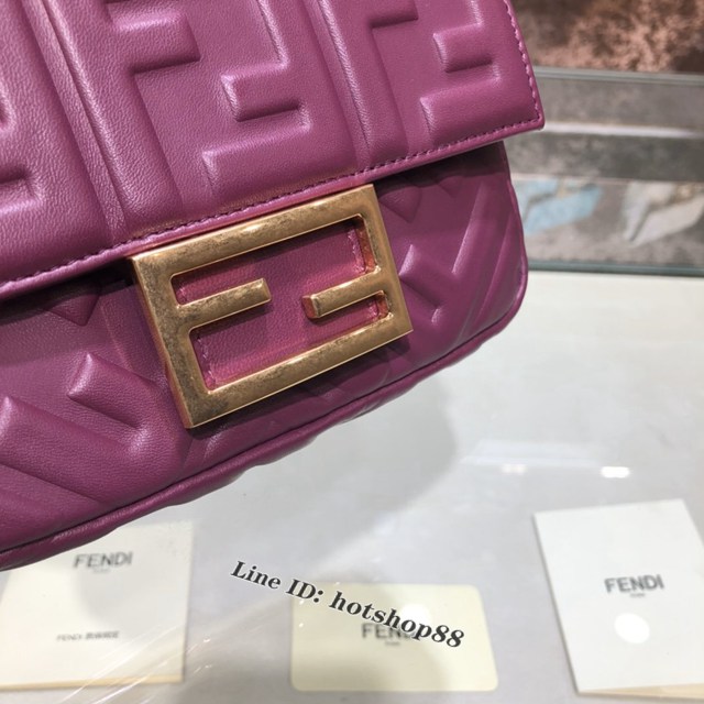 FENDI精品女包 芬迪BAGUETTE羊皮手袋 Fendi 0191s迷你肩背斜挎包 fdzg2523